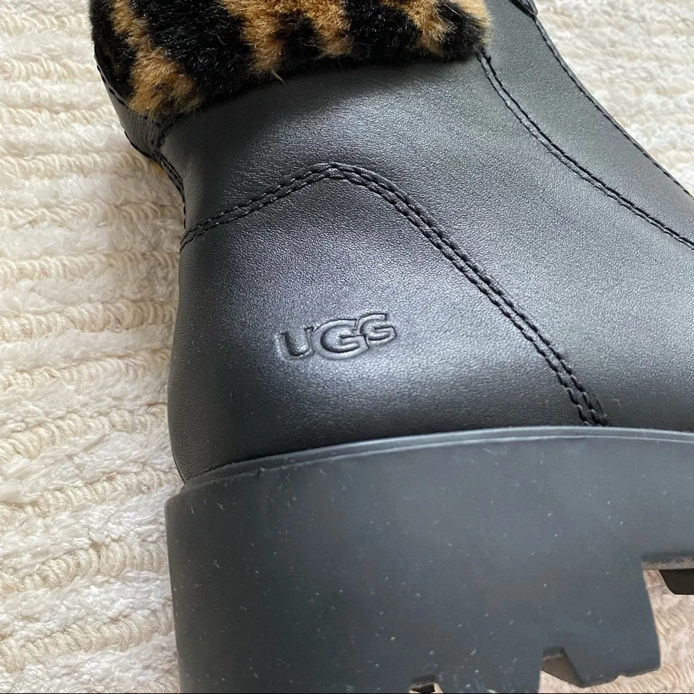 NWT Ugg Czeriesa panther print waterproof boots